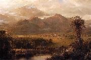 Frederic Edwin Church Mountains of Ecuador oil painting on canvas
